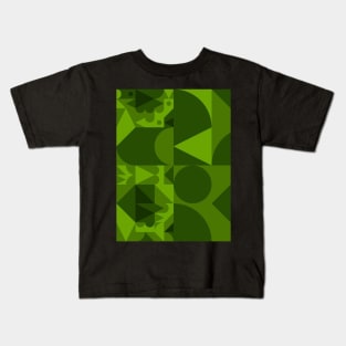 green abstract shapes Kids T-Shirt